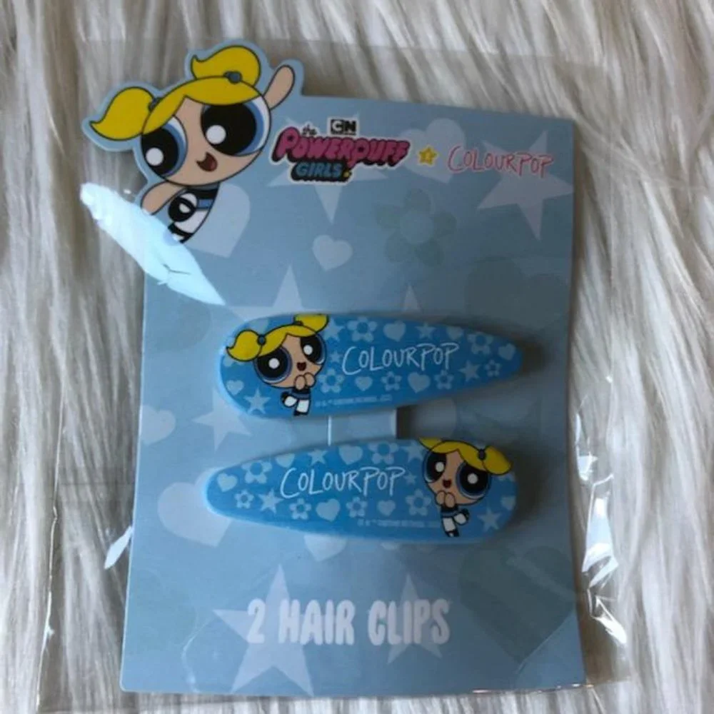 Powerpuff Girls x Colourpop Bubbles Hair Clips & Color Stick Set